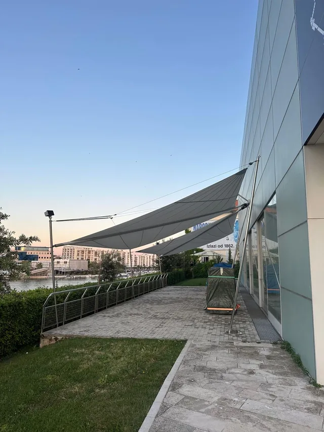 HTS-AL ×2 retractable sail — Museum of Ancient Glass — Zadar