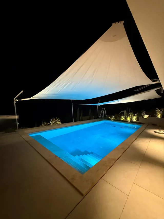 HTS-AL ×2 retractable sail — Private Villa — Dalmatia
