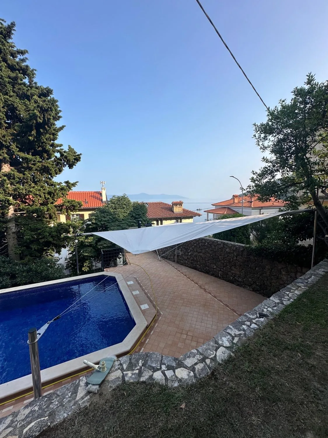 HTS-FE retractable sail — Private Villa — Opatija