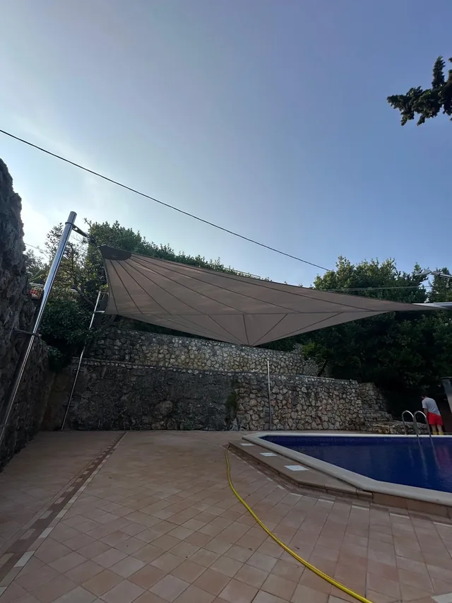 HTS-FE retractable sail — Private Villa — Opatija
