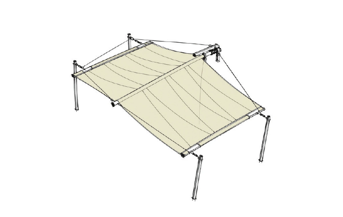 HTV I HOTEND retractable sail technical sketch